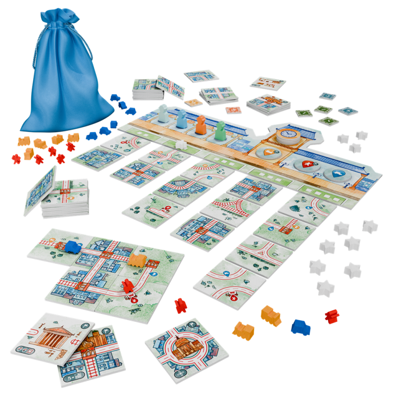 White Goblin Games  Railroad Tiles bordspel