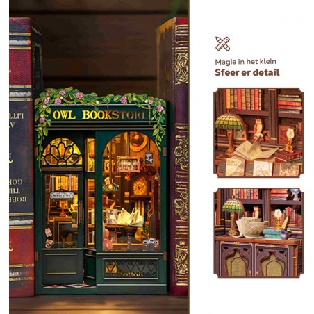 Owl Bookstore Cutebee diy huisje