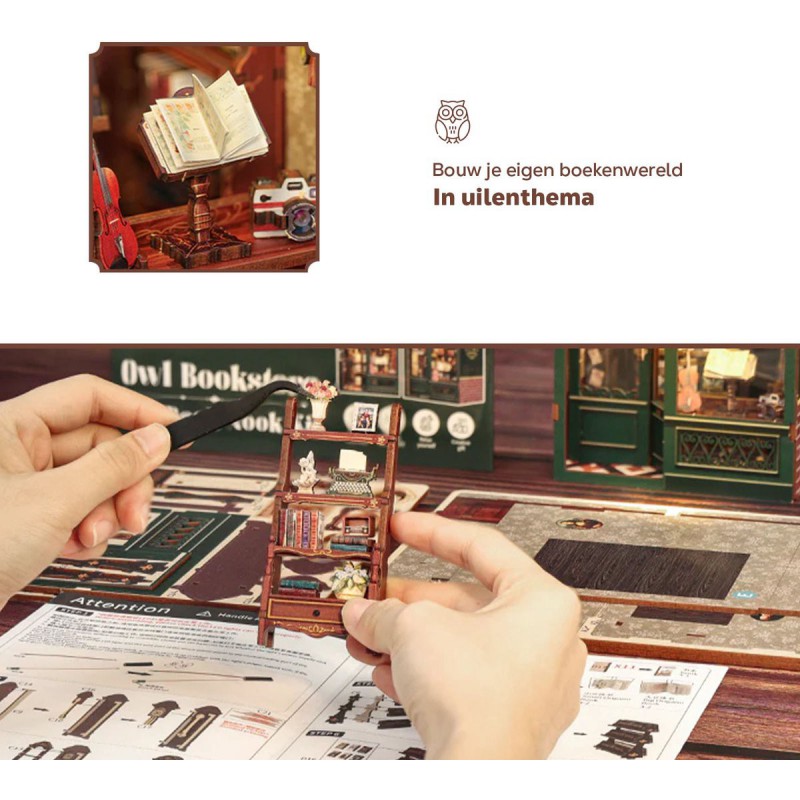 Owl Bookstore Cutebee diy huisje