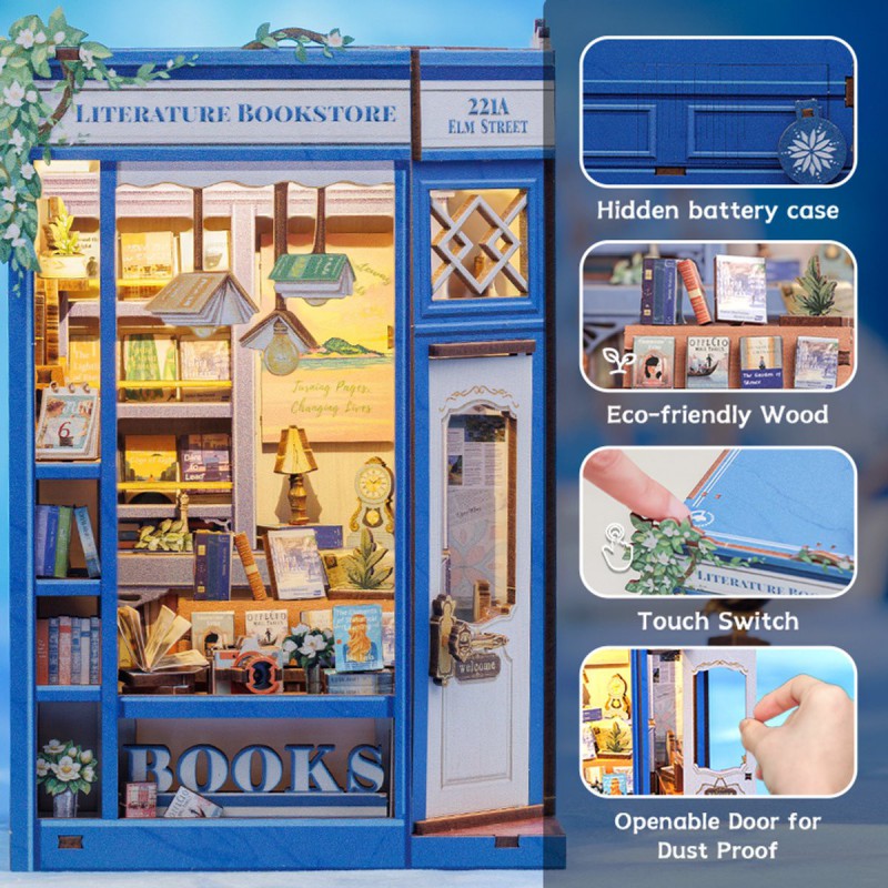 Literature Bookstore Cutebee diy huisje