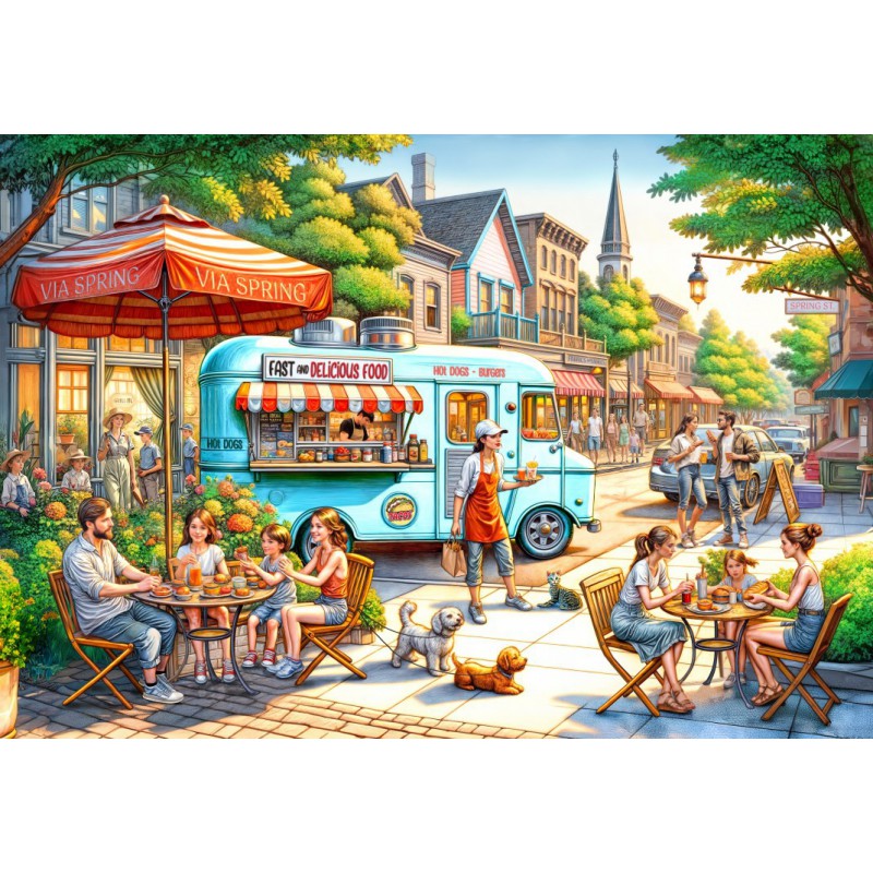 Fast and delicious food, 1000 stukjes Alipson puzzel