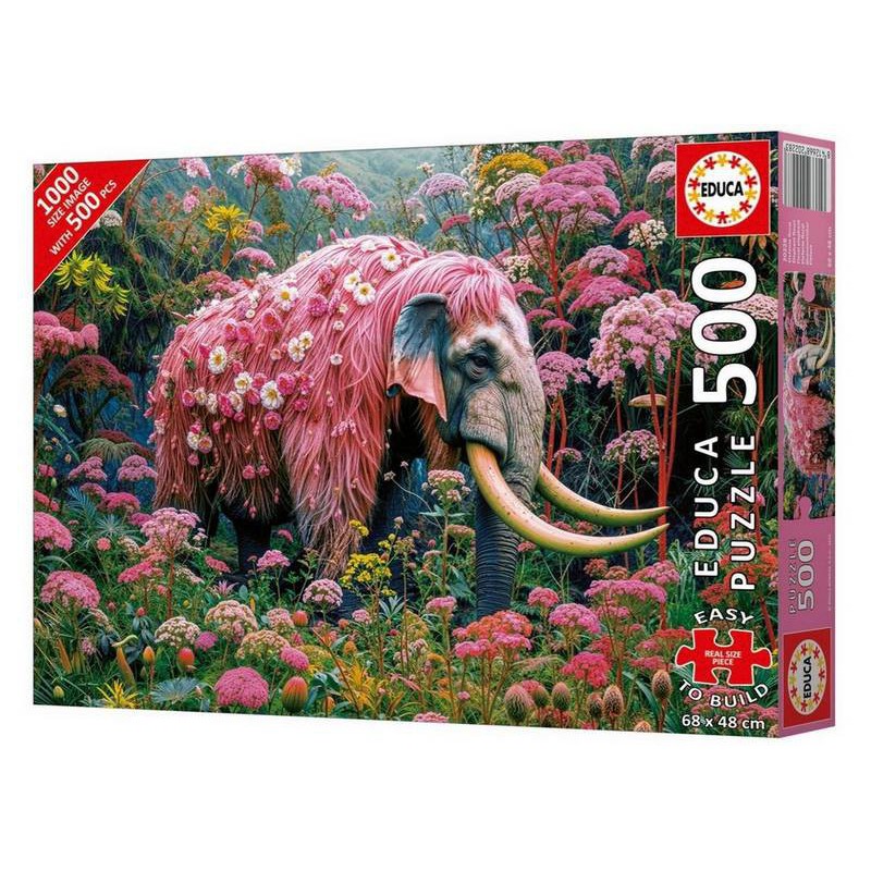 Floral elephant, Educa 500stukjes