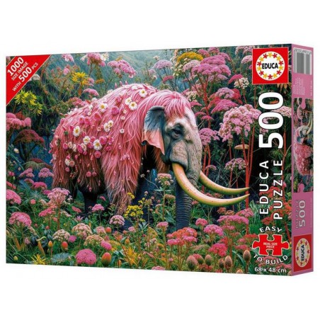 Floral elephant, Educa 500stukjes