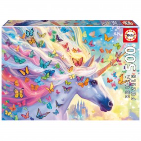 Rainbow unicorn, Educa 500stukjes