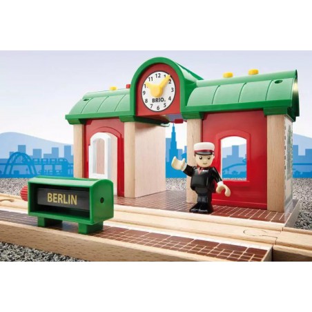 Brio - 33578 Treinstation met geluidsopname functie