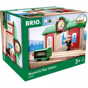 Brio - 33578 Treinstation met geluidsopname functie