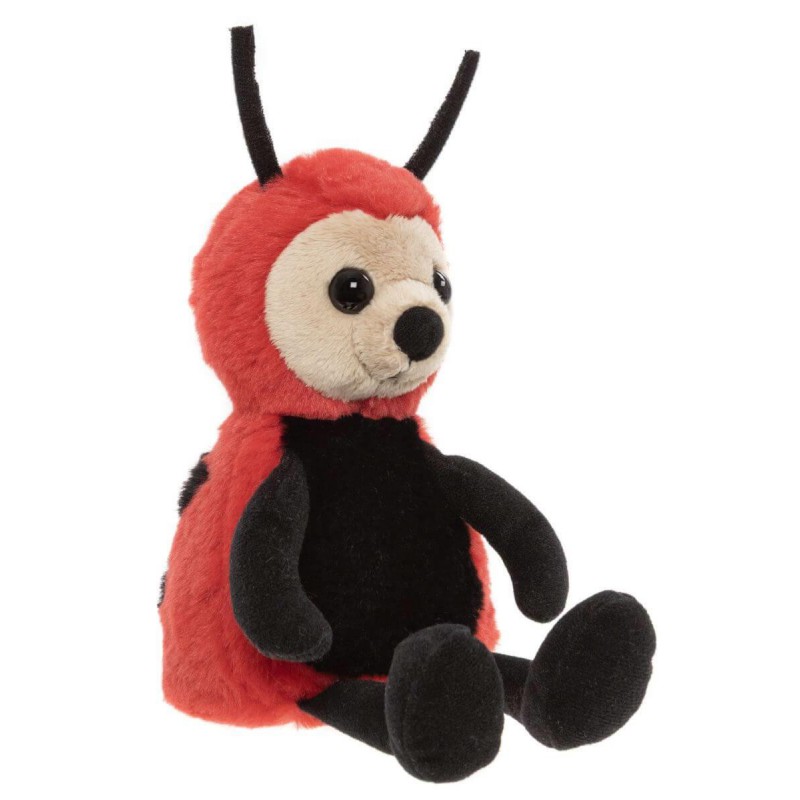 Leaf Ladybird Rose Red - Charlie Bears