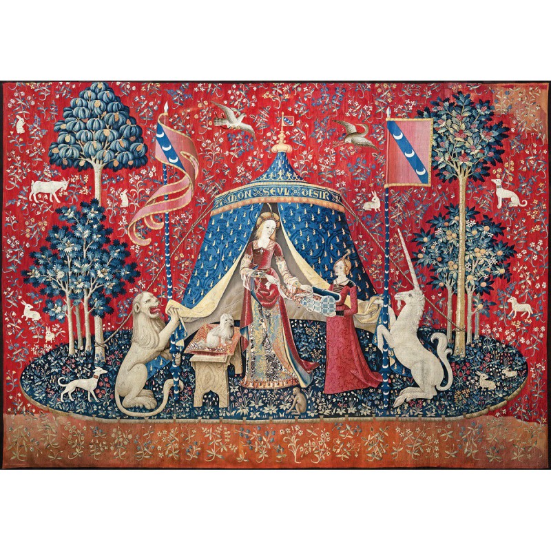 The Lady and the Unicorn 1000stukjes, eurographics puzzel,