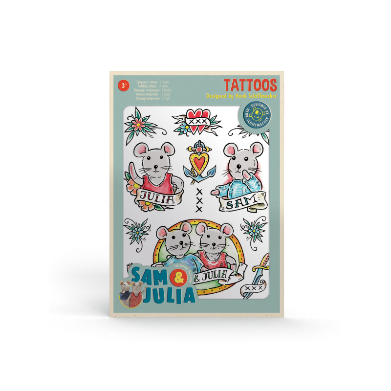 Het Muizenhuis - Plaktattoo's Henk Schiffmacher