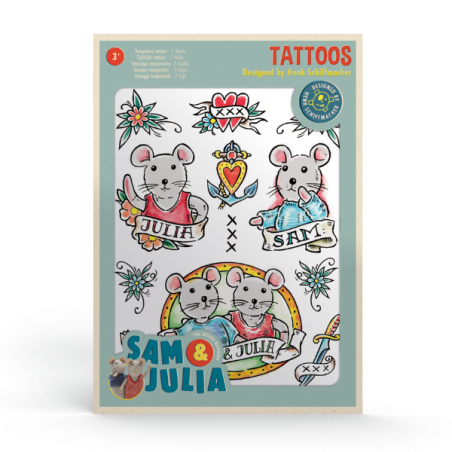 Het Muizenhuis - Plaktattoo's Henk Schiffmacher