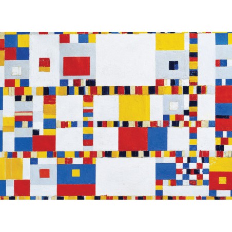 Mondriaan – Victory Boogie Woogie 1000stukjes, eurographics puzzel,