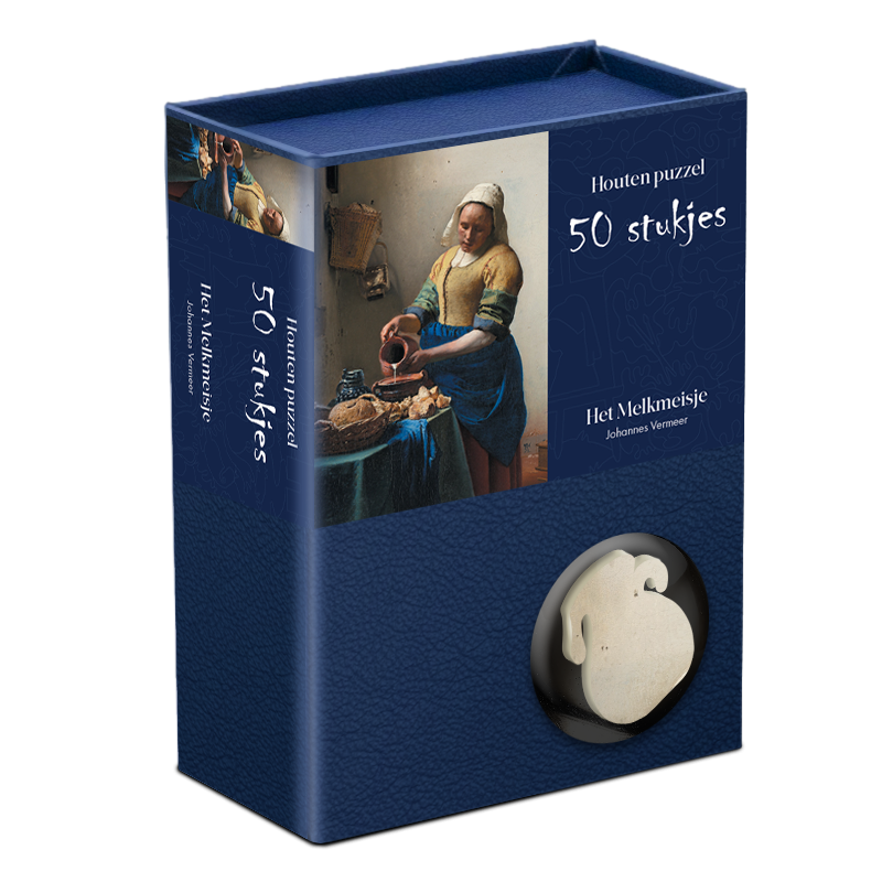 Melkmeisje, Vermeer houten puzzel, 50 stukjes