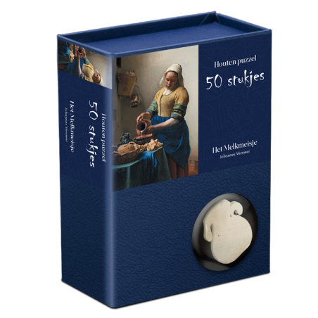 Melkmeisje, Vermeer houten puzzel, 50 stukjes