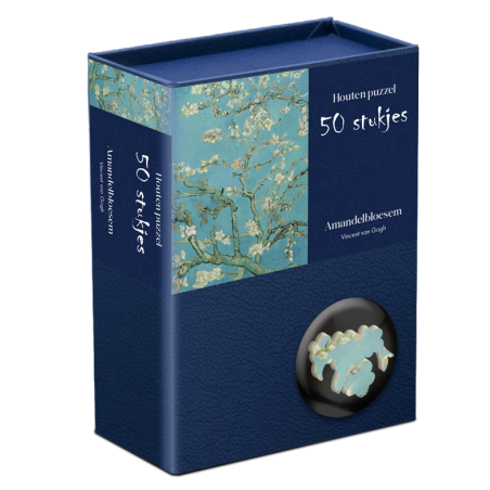 Amandelbloesem, houten puzzel, 50 stukjes