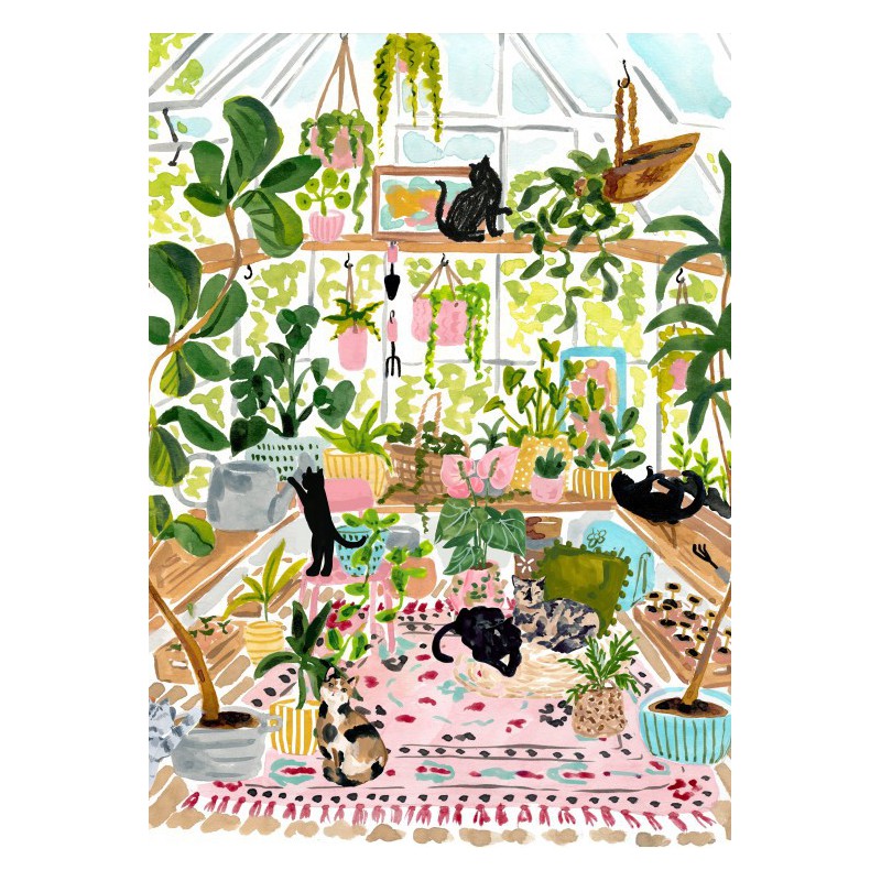 Botanical Cats 500 stukjes Pieces & Peace  puzzel