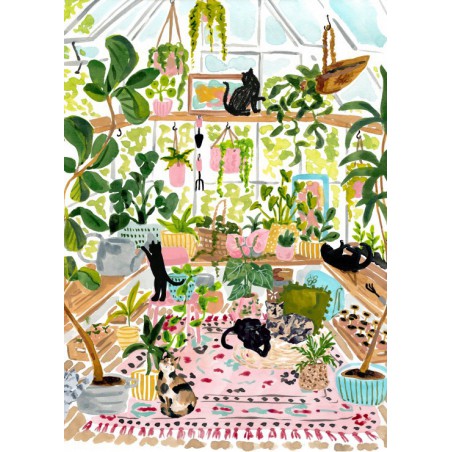 Botanical Cats 500 stukjes Pieces & Peace  puzzel