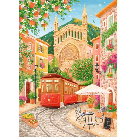 Port de Soller 500 stukjes Pieces & Peace  puzzel