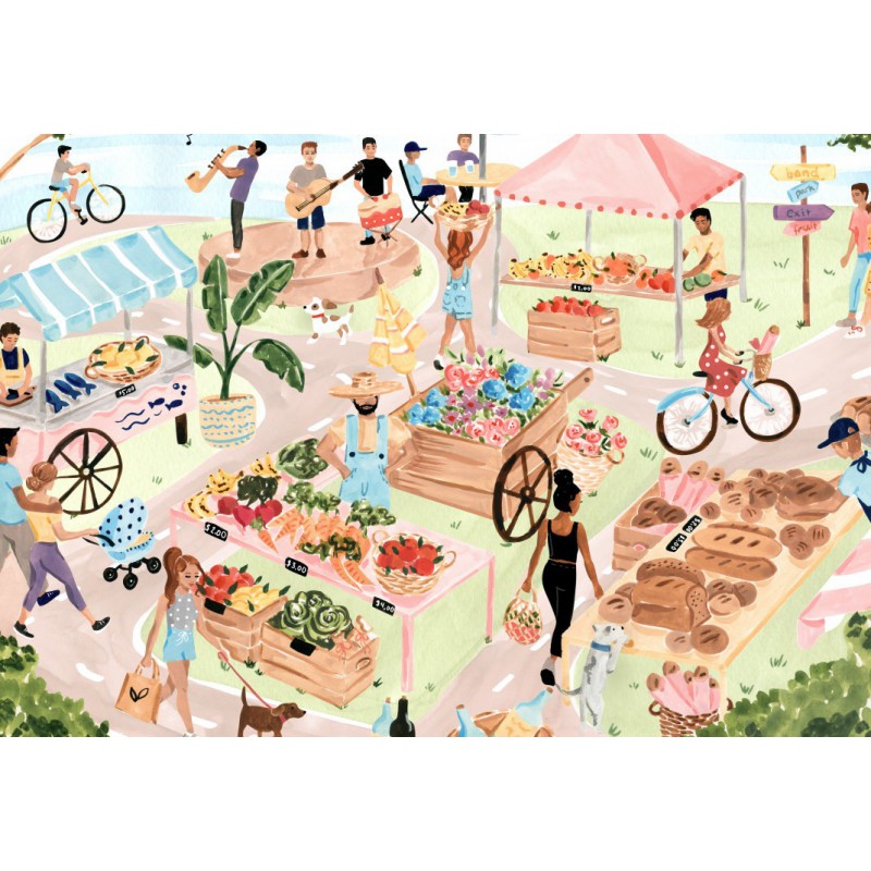 Farmers Market 1000 stukjes Pieces & Peace  puzzel