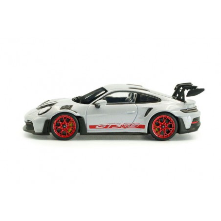 Porsche 911 (992) GT3 RS '23, grijs/rood - 1:43 - Solido