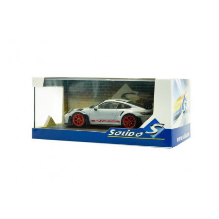 Porsche 911 (992) GT3 RS '23, grijs/rood - 1:43 - Solido