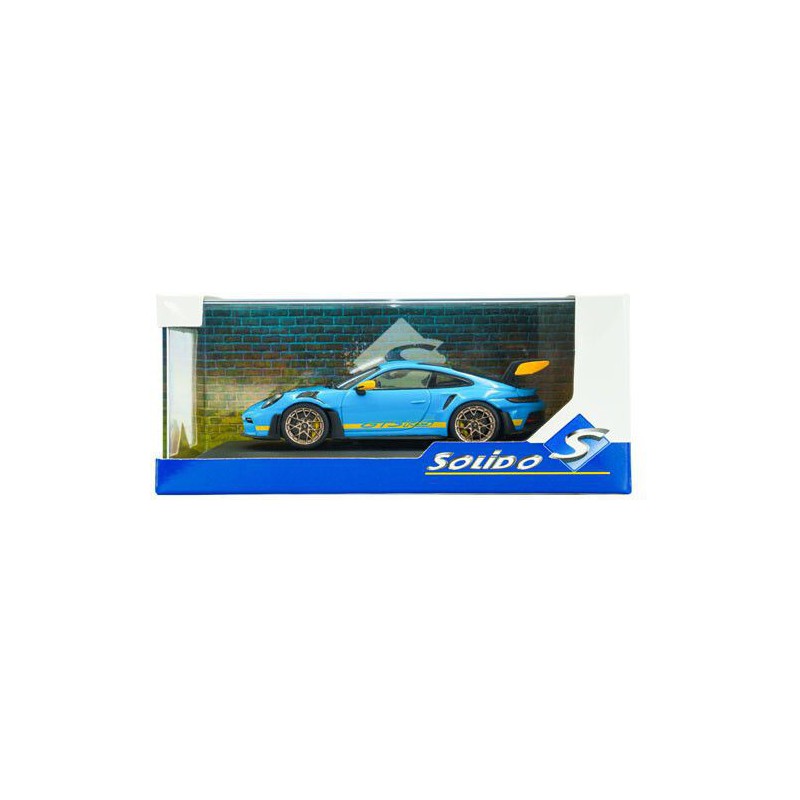 Porsche 911 (992) GT3 RS Tri. 24H Daytona '23, blauw - 1:43 - Solido