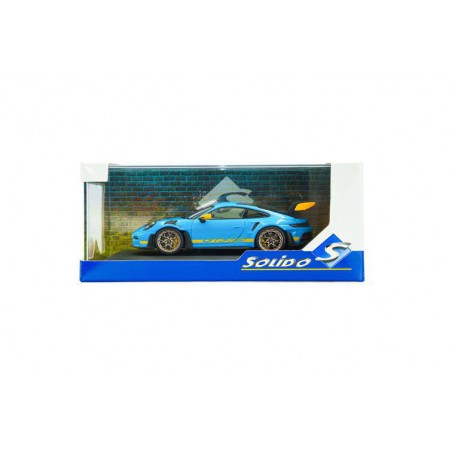 Porsche 911 (992) GT3 RS Tri. 24H Daytona '23, blauw - 1:43 - Solido