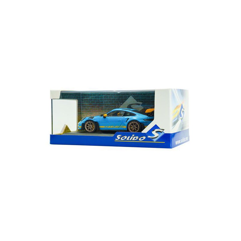 Porsche 911 (992) GT3 RS Tri. 24H Daytona '23, blauw - 1:43 - Solido