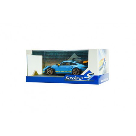 Porsche 911 (992) GT3 RS Tri. 24H Daytona '23, blauw - 1:43 - Solido
