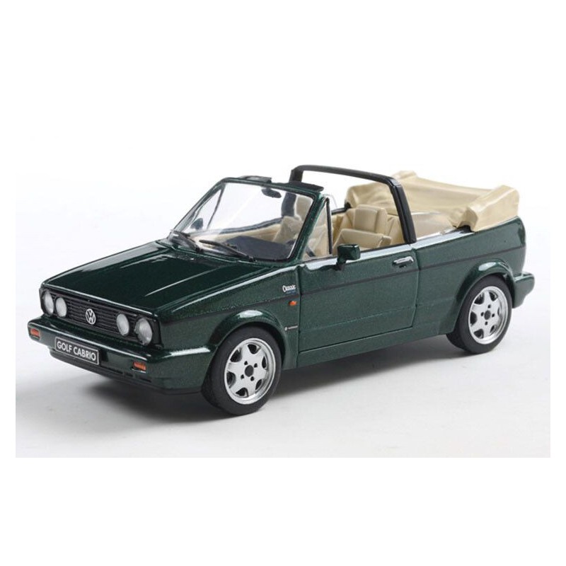 VW Golf cabrio classic line '92, groen - 1:43 - Solido
