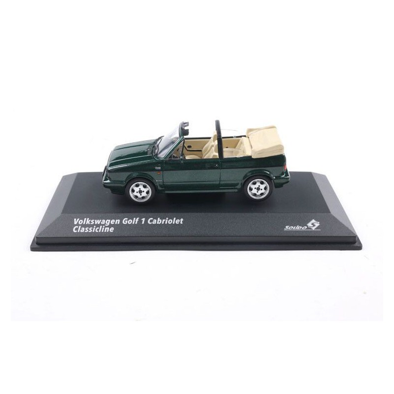 VW Golf cabrio classic line '92, groen - 1:43 - Solido