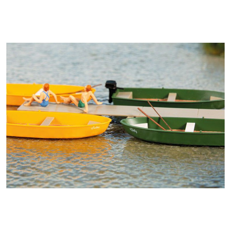 Roei-& Motorboot (2x 2 st.), Auhagen H0 (41693)
