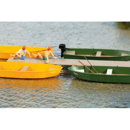Roei-& Motorboot (2x 2 st.), Auhagen H0 (41693)