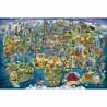 Ravensburger 5000stukjes Illustrated world map