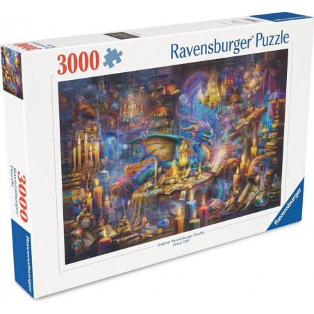 Dragon's Library, 3000 stukjes Ravensburger