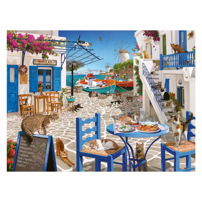Cat's of Mykonos, ravensburger  1500stukjes