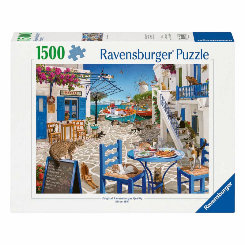 Cat's of Mykonos, ravensburger  1500stukjes