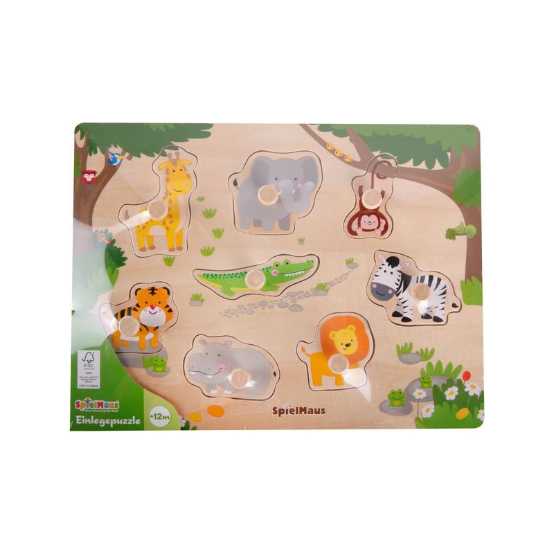 Insteekpuzzel 7 tot 10 delig, Spielmaus.