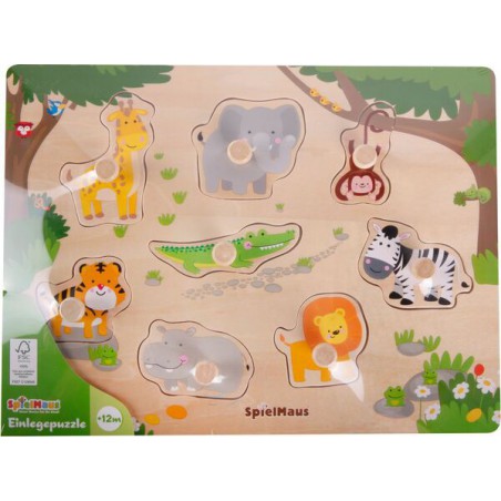 Insteekpuzzel 7 tot 10 delig, Spielmaus.