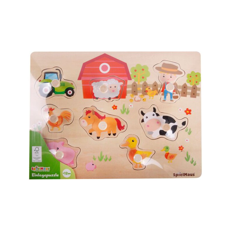 Insteekpuzzel 7 tot 10 delig, Spielmaus.