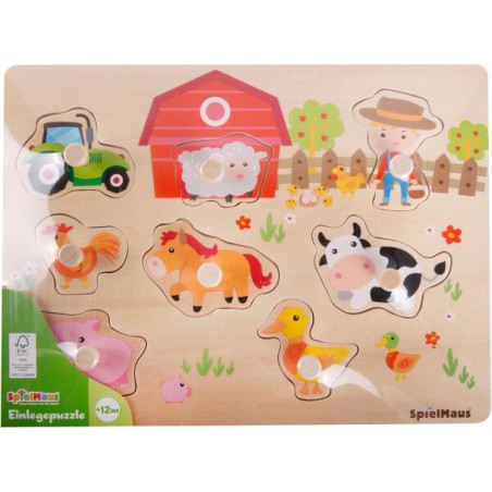 Insteekpuzzel 7 tot 10 delig, Spielmaus.