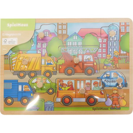 Spielmaus Inlegpuzzel van 7-10 stukjes