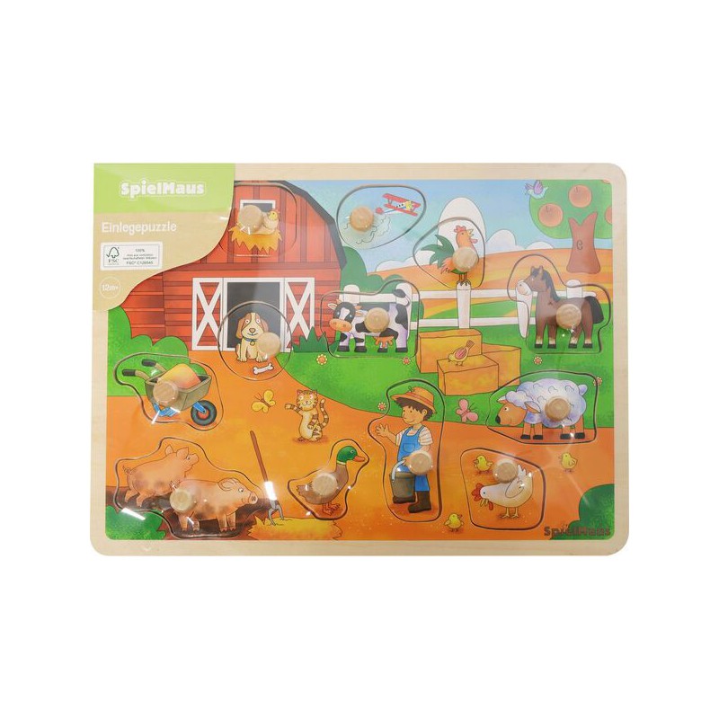 Spielmaus Inlegpuzzel van 7-10 stukjes