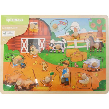 Spielmaus Inlegpuzzel van 7-10 stukjes