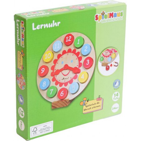 Spielmaus Houten leerklok