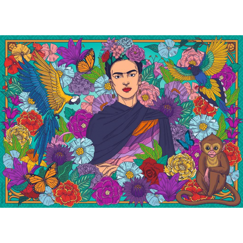 1000stukjes puzzel Ravensburger Frida Kahlos Paradise