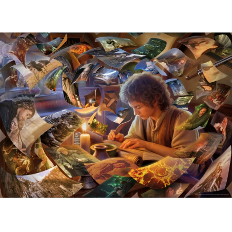 1000stukjes puzzel Ravensburger LOTR Frodo's journey