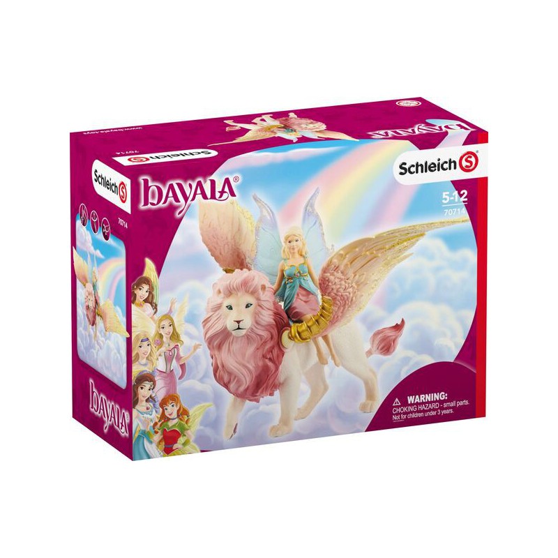 Schleich Elf op een gevleugelde leeuw, 70714