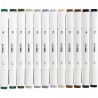 Alcohol Markers Natuurlijke kleuren 12 stuks Creative Company