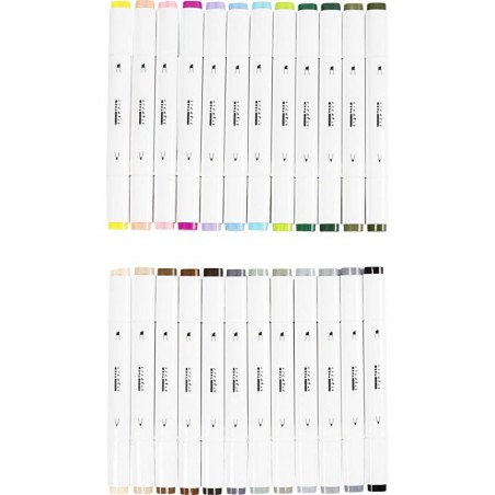 Alcohol Markers Pastelkleuren 24 stuks Creative Company