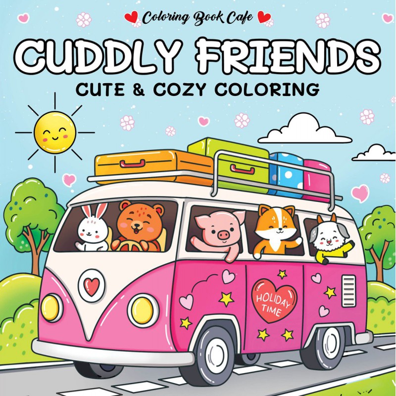 Cuddly friends, cute & cozy coloring kleurboek